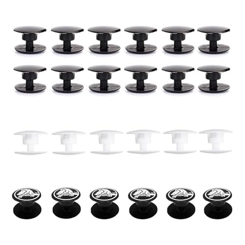 Alriedy Nieten Knöpfe für Crocs 24 Paar Ersatz-Knöpfe und Nieten für Crocs-Stil Schuhe, Einfache Installation und Reparatur, Robustes Design für Langlebigkeit und Dekoration