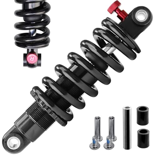 MREGLHUI Hydraulische Stoßdämpfer Hinten,Stoßdämpfer Für Mountainbikes Und Mtbs, Einstellbare Dämpfung,Mit Spule Und Öl, Federung 250 Lbs Bis 2000 Lbs Mit Buchse Und Schraube,150mm,850Lbs