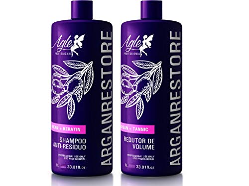 "Progressive Brush Argan Restore Brazilian Hair Keratin Straightening System 2L - 0% Formol"