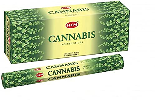 Hem Cannabis Räucherstäbchen 6x20 Stäbchen + DHOBIA® Crystall Balls