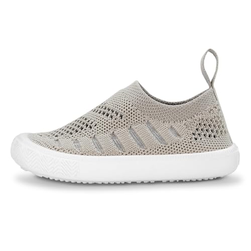 Jan & Jul Leichte und Atmungsaktive Schuhe in Strick-Optik für Kinder (Treibholz, EU Size 25)