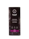 khadi Pflanzenhaarfarbe, Haarfarbe für tiefes, glänzendes Dunkelbraun bis kräftiges Schwarzbraun, Naturhaarfarbe 100% pflanzlich, natürlich & vegan, Naturkosmetik, 100g