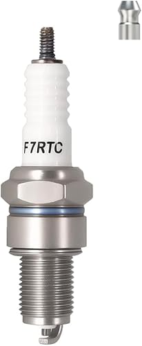 TORCH F7RTC Zündkerze Ersetzen für NGK 5534/BPR7ES V-line-19 Zündkerze, für BOSCH 7992/WR5DC 4038/WR5DP Zündkerze, für Champion 332/RN7YC 415/RN9YC 818/RN2C, für W22EPR-U/3088, R41CXLS, OEM