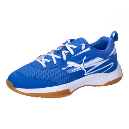 PUMA Varion II Jr Indoor Court Shoe, Team Royal White-Gum, 39 EU