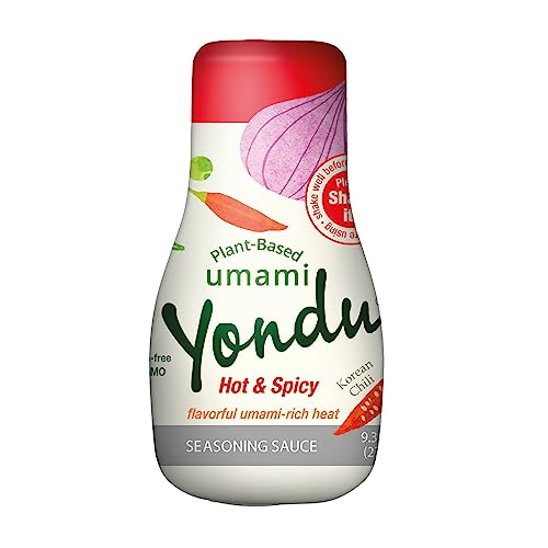 Yondu Heiß & Würzige Gemüse-Umami-Essenz (275 ml) - Authentische koreanische Sauce für alle Gerichte. Hochwertiges pflanzliches Würzmittel, Natürliche Zutaten