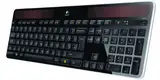 Logitech K750 Kabellose Solar Tastatur für Windows, 2,4 GHz kabellos mit USB-Unifying-Empfänger, Ultradünn, Kompatibel mit PC, Laptop, Französisches AZERTY-Layout - Schwarz