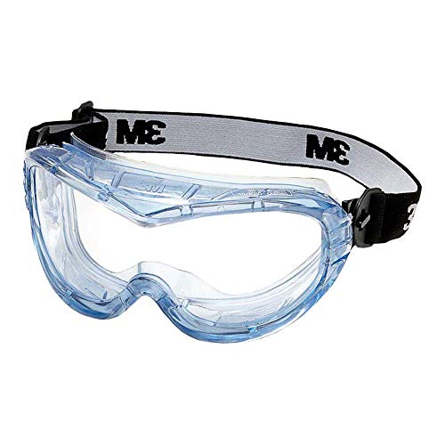 3M Fahrenheit Schutzbrille 71360-00012, Vollsichtbrille, Kratzfest, Staubdicht, bequeme Passform, indirektes Belüftungssystem, Bietet Platz zum Tragen einer Korrektionsbrille, AS/UV, PC, Klar