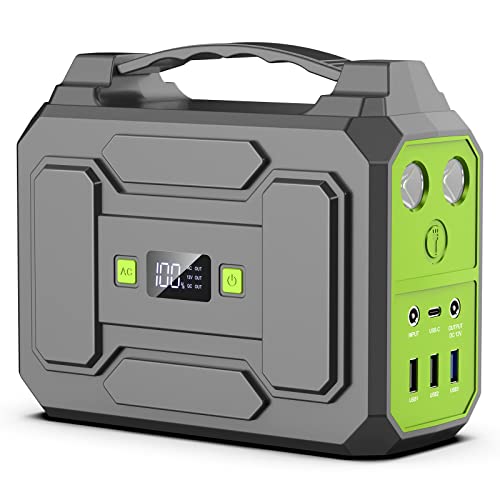 SinKeu Tragbare Powerstation 99Wh/27000mAh, 100W Solar Generator Akku mit USB -C/AC/DC Ausgabe, Mobile Stromgenerator für Outdoor Camping und Notfälle
