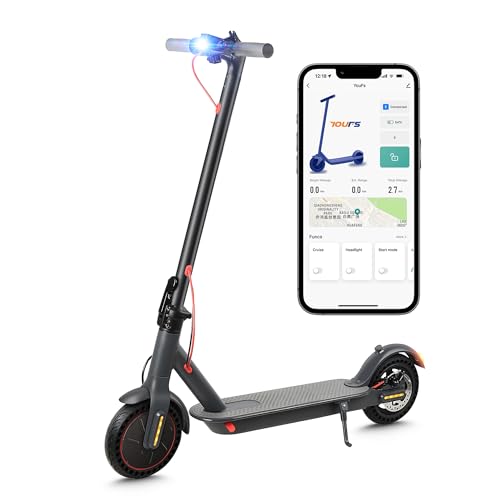 Mankeel Electric Scooter for Adults - Foldable E-Scooter with 8.5 Inch Solid Tyres, Max. 350 W Motor, 30 km Range, App Control, 20 km/h, Ideal for Teenagers and Adults