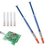 WEILAOK Elektrisch Silberleitlack, Leitlack, Leitsilber, Leitfähige Silberpaste, Leitfähiger Kleber, 0,3ml, 2 Stück, Wird zur Reparatur von Tastaturen, Leiterplatten und Fernbedienungen Verwendet
