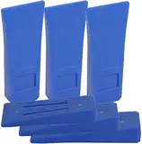 Poweka 6-Zoll-Kettensägen-Fällkeil-Set,ABS-Kunststoff-Holzspaltbaum-Schneidekeil, Holzfällerzubehör-Werkzeuge,Blau(6 Packungen)