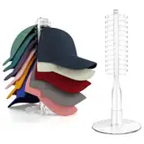 ZDDGNN Cap Halter,Acryl Kappen Organizer,Cap Aufbewahrung,Basecap Halter,Fasst 24 Hüte,Kappenhalter für Schlafzimmer,Kleiderschränke,Kommoden 1 Stück