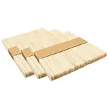 150 Stück Eisstiele Holz,Holzstäbchen,Stäbchen,Holzspatel,Eisstiele aus Holz zum Basteln,Bastelhölzer Vielseitig Einsetzbar beim Basteln,Stäbchen Holz, Holzspatel Holzspachtel DIY Handwerk