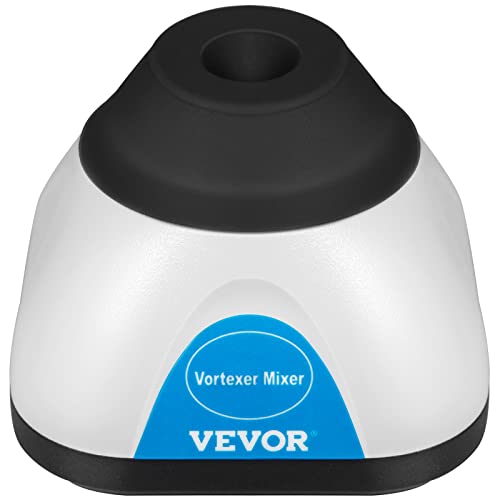 VEVOR KW-3000-1H Vortex Farbmischer 3000 RPM, Lab Mini Vortex Schüttler Stirrer 50 ml, Vibrationsmischer Labormischmaschine Schwarz Reagenzgläser Wimpernkleber Gel-Lack Acrylfarben