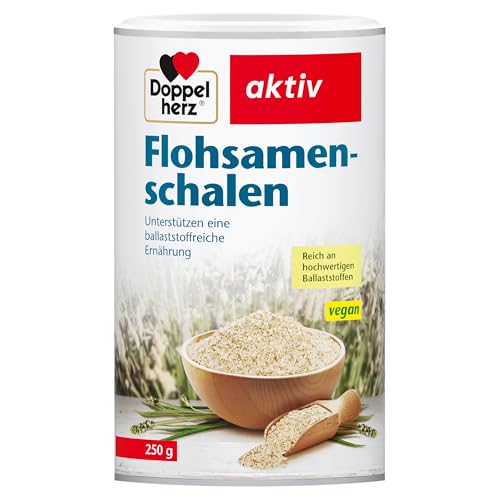 Doppelherz Flohsamenschalen - Zur Unterstützung einer ballaststoffreichen und gesunden Ernährung - geschmacksneutral - 250 g