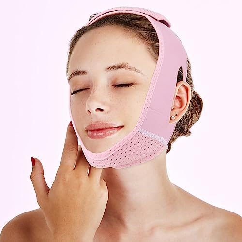 Thinp Gesichts-Schlankheitsgurt Lifting-Maske Wiederverwendbare V-Linienmaske V-Linien-Lifting-Maske Gesichtslifting-Bandage Doppelkinn-Reduzierer Gesichtsverschlankendes Band Doppelkinn-Entferner