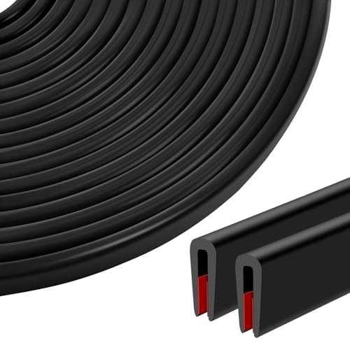 6M Kantenschutz für Bleche, U-Form Kantenschutz Gummi für die Meisten Autos, Kantenschutzprofil 1.5mm-3mm Universal, Türkantenschutz Selbstklebend Schwarz für Bleche, Autotüren, Luke, Tischecken