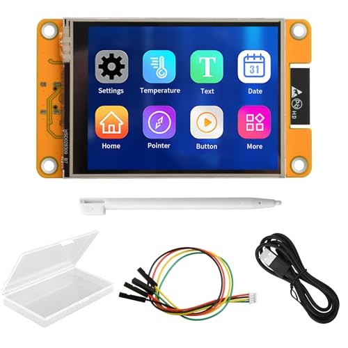 diymore ESP32 Display, ESP32 Entwicklungsboard mit WiFi Bluetooth, 2.8" 240 * 320 LCD Display, ESP32 Intelligente TFT Modul Touchscreen Hochgeschwindigkeit IoT Konnektivität Kompatibel mit LVGL/GUI