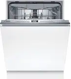 Bosch SBV4EVX08E, Serie 4, Smarter XXL-Geschirrspüler Vollintegriert 60 cm, Besteckschublade, Spülmaschine mit Programmassistent, sehr Leise, Rackmatic, Automatische Türöffnung, InfoLight, AquaStop