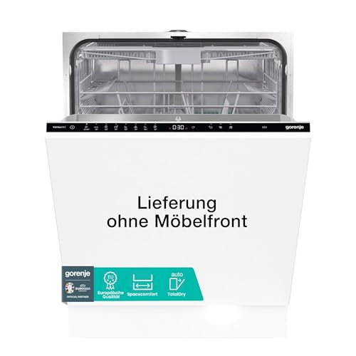 Gorenje GV 663 D60 Vollintegrierbarer Geschirrspüler /60cm Spülmaschine/ 16 Maßgedecke / 3 Körbe / 8 Programme/SpeedWash/TotalDry/höhenverstellbarer Oberkorb/vollständiger Überlaufschutz