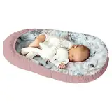 Multifunktionale Kuschelnest Babynest Kokon für Babys und Säuglinge, Nestchen, Reisebett, 100% Baumwolle, antiallergisch