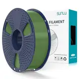 SUNLU PLA+2.0 Filament 1.75mm, Upgrade PLA Plus 3D Drucker Filament, Stärker und robuster, High Speed PLA+ Filament, Maßgenauigkeit +/-0,02mm, 1KG 3D Druck PLA+ Filament, Olivgrün