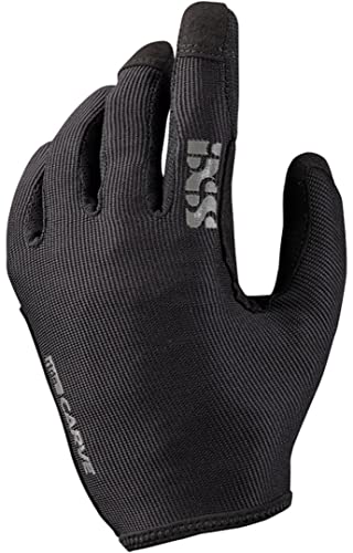 IXS Carve Gloves Black L Handschuhe, Erwachsene, Unisex, Schwarz