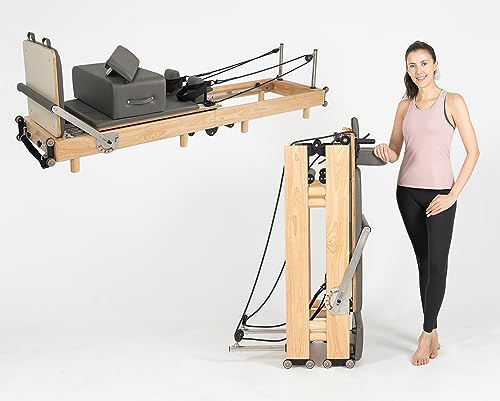 nexace Pilates-Reformer-Maschine, die Faltbare Pilates-Maschine aus Holz für das Training zu Hause (Reformer)