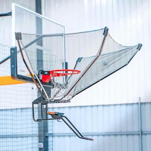 Generisch Professioneller Basketball-Rücklauf, hängender, trichterförmiger Basketball-Schussrücklauf mit 180 ° -Basketball-Rücklaufrutsche, kompatibel mit Allen Basketballkörben-1
