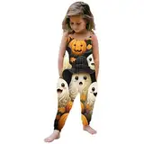 Dasongff Jumpsuit Kinder Problem Gelöst Halloween Karneval Kostüm Mädchen Strampler Overall Ärmelloser Spielanzug Outfits Hosen Sommer Hosen Cosplay Kleidung Verkleidung