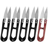 5 Stück Nähscheren,Fadenschere scharf Edelstahl,Universal-Nähschere zum präzisen Trennen von Fäden und Garnen,Fadenschneider, Stickscheren, Einfädlerscheren,kleine Scheren,Kunst,Heimwerkerbedarf