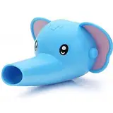 HENGSONG Wasserhahn Anzapfung Extender Waschtischarmatur für Kinder Baby Hande Waschen Badezimmer Küche (Blau Elefant)