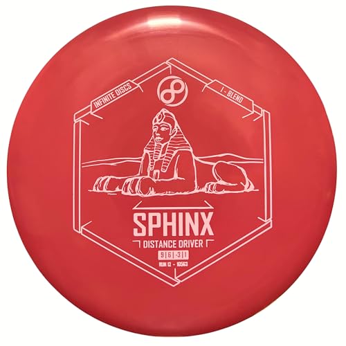 Infinite Discs Disc Golf Straight Anfänger Driver I-Blend Sphinx (Farben variieren, 170–175 Gramm)