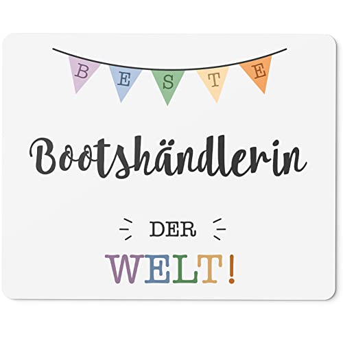 JUNIWORDS Mauspad Mousepad, Beste Bootshändlerin der Welt (5693372)