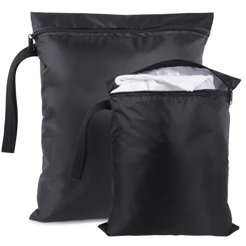 DoocliB 2 Stück Wäsche Beutel Mit Griffen, Wiederverwendbare Beutel wasserdichte Wet Bag, für Badeanzüge, Strandtuch, Sportkleidung