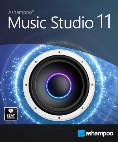 Ashampoo Music Studio 11 - Musikprogramm zum Aufnehmen, Bearbeiten und Konvertieren von Audio-Dateien | 1 Gerät | 1 Benutzer | PC Aktivierungscode per Email