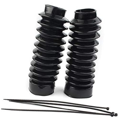 BWZJS Motorrad 49mm, Gabelabdeckungen vorne Gummigamaschen Gators Shock Boots, for Harley, Dyna FXDWGI FXDWG vordere Stoßdämpferkappe