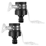 SinChic Schlauchadapter, 2 PCS Gewindeloser Schlauch Wasserhahn Adapter, 15-20mm Durchmesser, Kunststoff, Adapter, Hahnadapter, HOSE_PIPE_FITTING