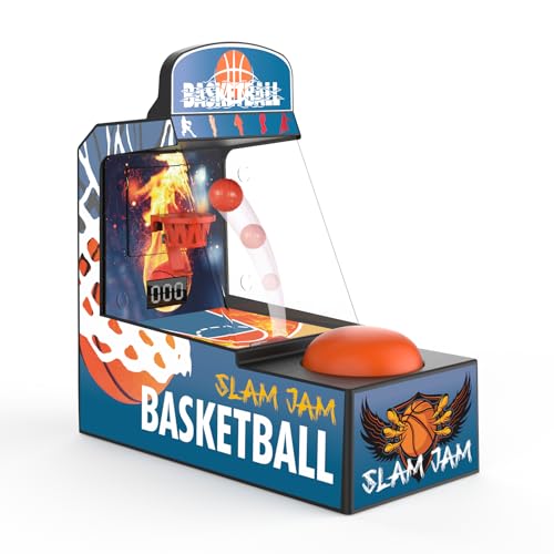 Golden Security Desktop Arcade Tabletop Indoor Basketball Shooting Game für Kinder und Erwachsene, Mini Arcade Basketball Spiel für Büro für Erwachsene, Beste Geschenkidee für Jungen und Mädchen