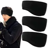 3 Stück Stirnband Herren Winter,Stirnband Sport Ohrenwärmer Fleece,Stirnband Fahrradhelm,Stirnband Winter Headband Men Stirnband Damen Sport Winter,für Laufen Wandern Joggen Radfahren