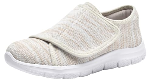 Diabetiker Schuhe Damen Herren Leichte Weit Klettverschuß Walkingschuhe Atmungsaktive Orthopädische Verbandschuh Sandalen Senioren Hausschuhe Gesundheitsschuhe