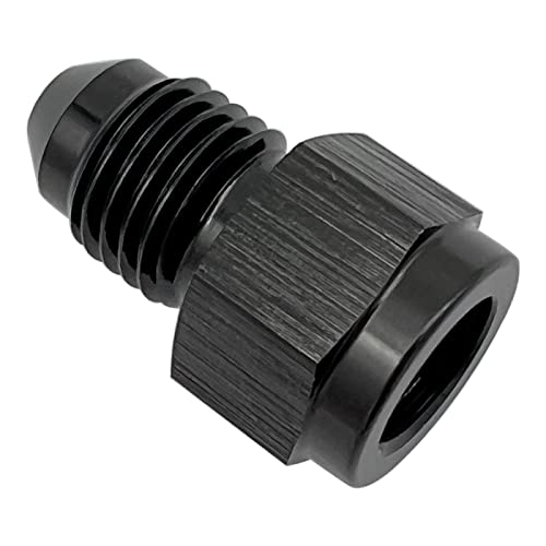 KRD PERFORMANCE 1/8 NPT weiblich auf 4AN männlich, Aluminium 1/8 NPT weiblich auf männlich, AN4 Flare Gewindeschlauch, erweiterbare Armaturen, schwarz