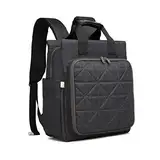 KONO Wickelrucksack Wickeltasche Baby Rucksack Großer Multifunktional Babytaschen für Mama und Papa (Schwarz)