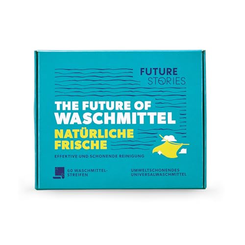 Future Stories Waschmittel-Blätter Laundry Sheets Vollwaschmittel - 60 Wäscheladungen, nachhaltig, vegan - Natürliche Frische