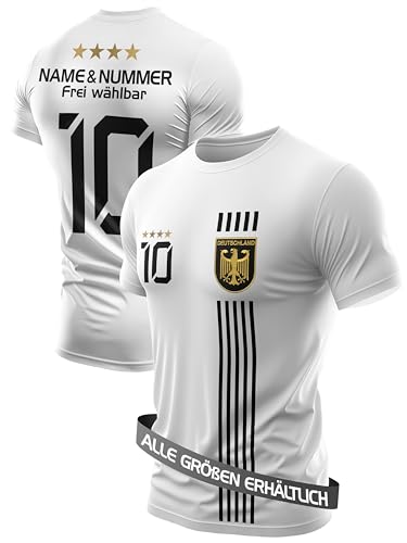 IIIII20Fo7IIIII Fussball Deutschland Trikot Em 2024 Kinder mit eigenem Namen personalisiert - Jungen National Fußball Kind Trikots - Jungs Fanartikel deutsche Nationalmannschaft XT5