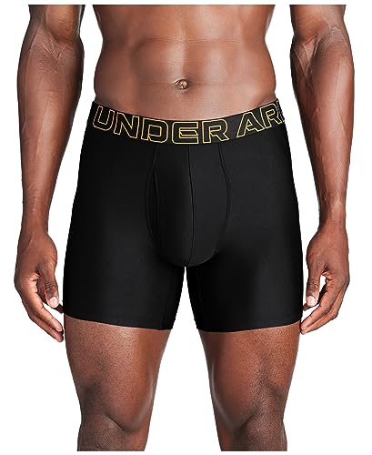 Under Armour Herren Performance Tech Boxerjock, 15,2 cm, Multipack, Schwarz / Mehrfarbig, 3er-Pack, Größe 3XL