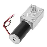 Fafeicy 12V 400RPM Schneckengetriebemotor, hohe Torsionsgeschwindigkeit - Reduzieren Sie die umschaltbare 8-mm-Welle des elektrischen Getriebes, mit Kugellagerdesign und Metallgetriebe (12V 400RPM)