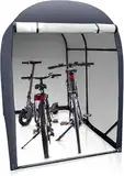 WIELS® Fahrradgarage 2 Fahrräder 3.4m³ - Fahrradunterstand 178x123x165cm - Fahrradschuppen – Gerätehaus – Gartenschuppen - Zeltgarage - Anthrazit (Anthrazit, 178x123x165cm)