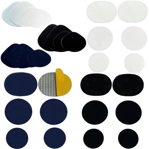 Self-Adhesive Repair Patches 24 Stück, Schuh Loch Reparatur Patch Runden, Schuh Reparatur Patch Kit, Für Reparatur Turnschuhe Kleidung,Sneaker, High Heels, Schuhloch Reparatur(4 Farben).