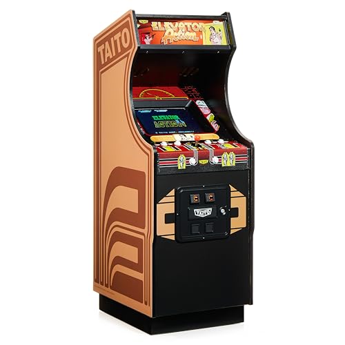 Numskull Quarter Arcades Elevator Action Collector's Edition Mini Arcade – Authentische Holzreplik im Maßstab 1/4, Original-ROM, wiederaufladbarer Akku & 3W-Lautsprecher für Retro-Enthusiasten